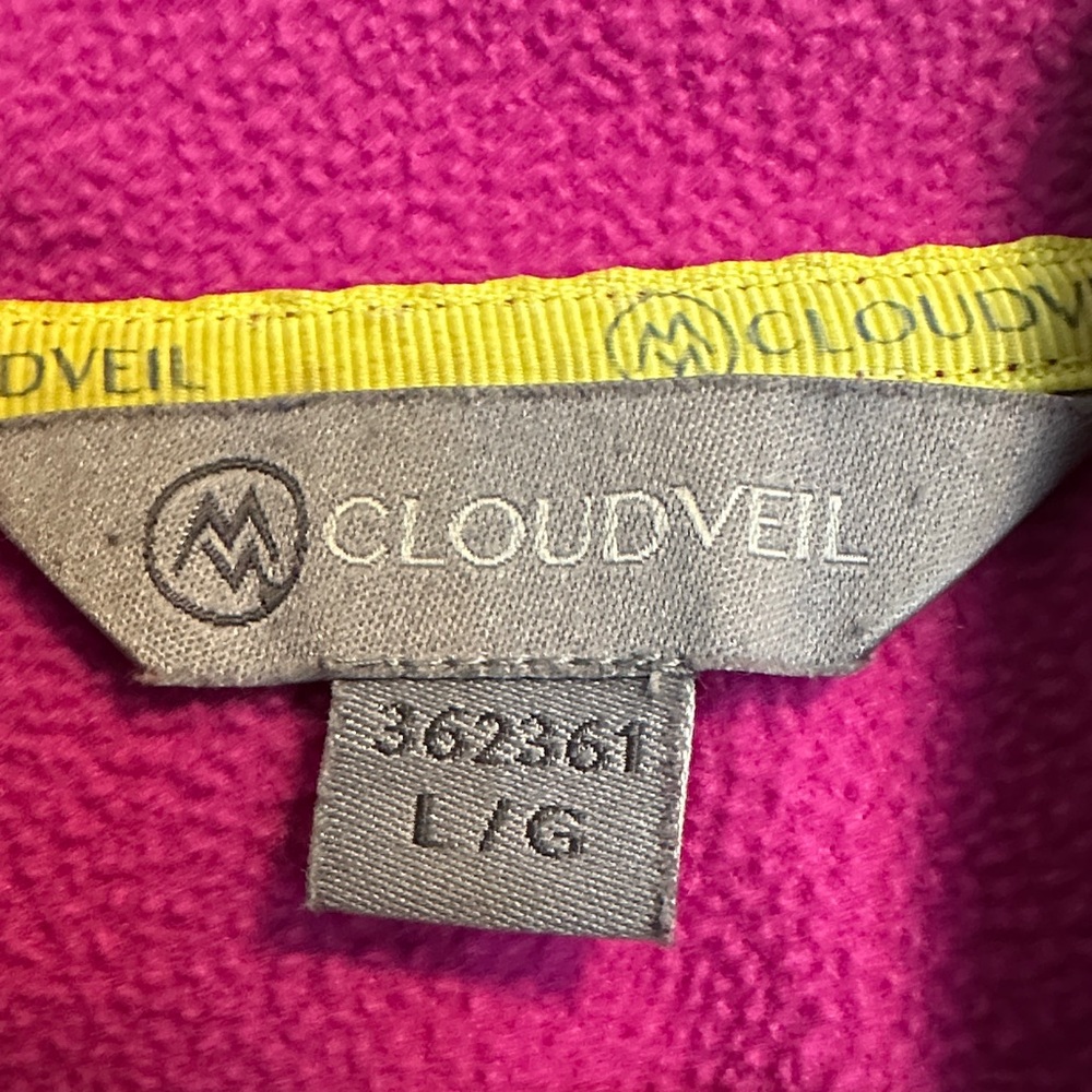 Cloudveil Women’s Fuchsia Full-Zip Hoodie - Picture 3 of 5